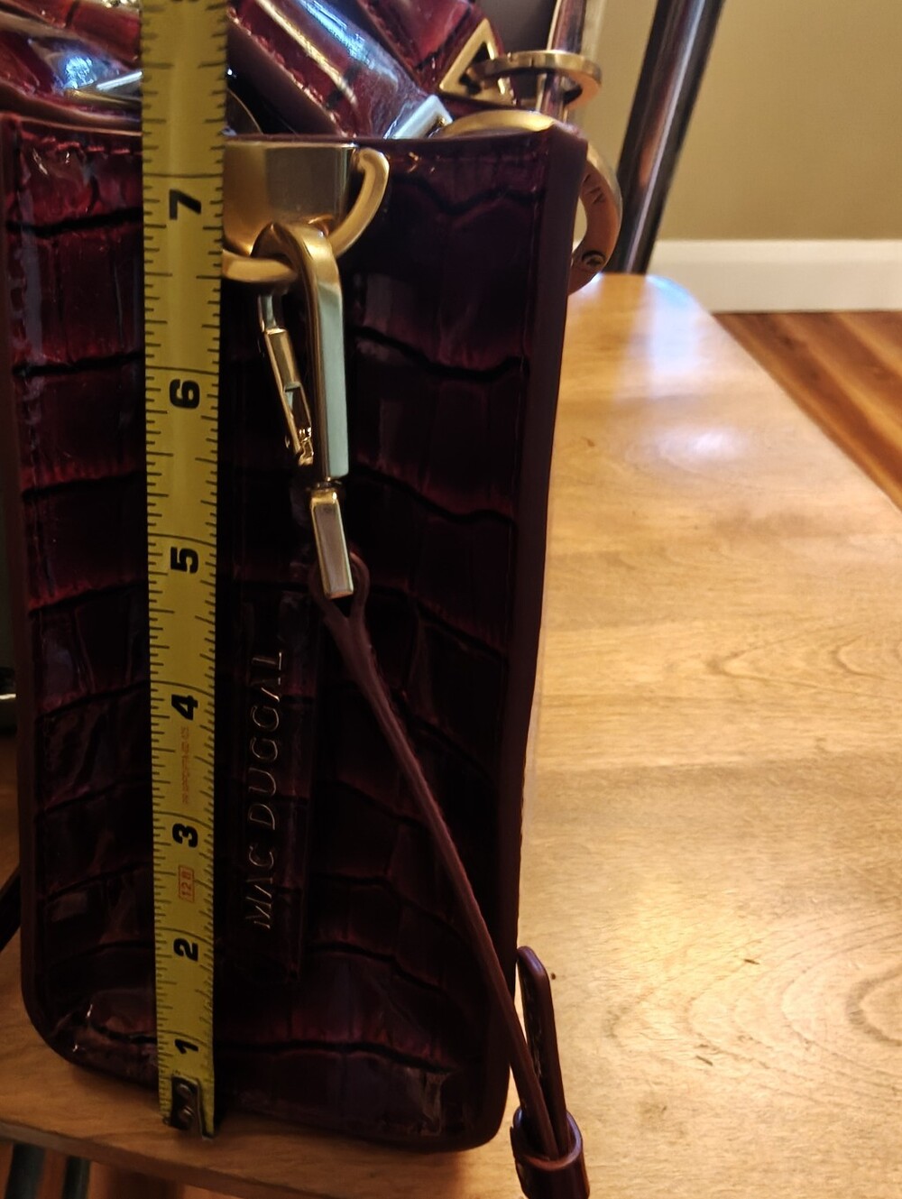 Mac Duggal Croc Crossbody Handbag New - Picture 12 of 16